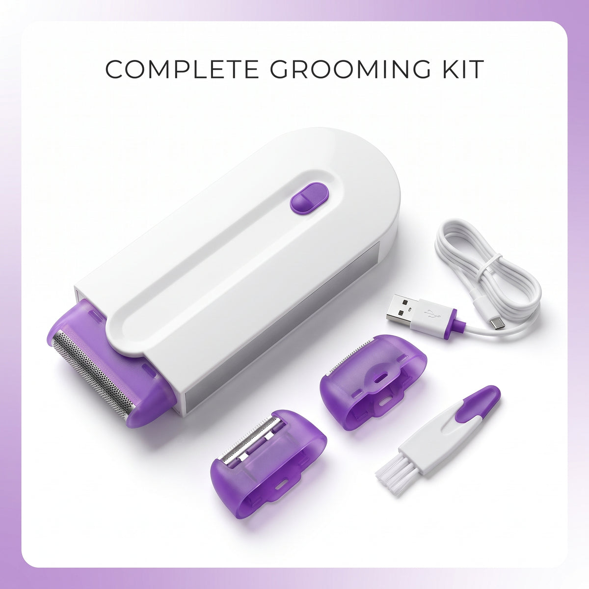Finishing Touch Hair Remover for Women – Rechargeable Electric Facial & Body Shaver, Gentle Hair Removal for Face, Legs, Arms & Underarms