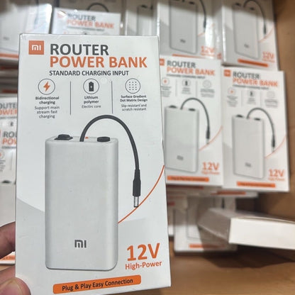 Router Power Bank 12V 20000mAh– Premium Mini UPS for WiFi Routers & Modems