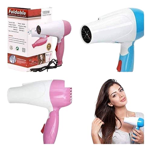 Nova Foldable Hair Dryer NV-1290 – 1000W Compact Hair Dryer with Foldable Handle for Quick Drying & Styling