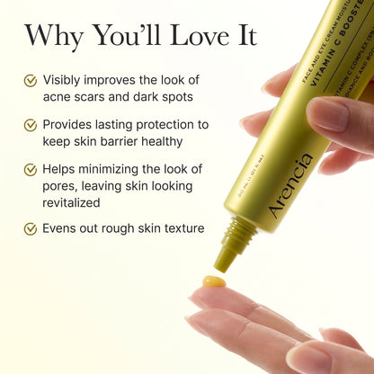 Arencia Vitamin C Booster Shot 30ML – Brightening Facial tube for Radiant, Smooth & Healthy-Looking Skin