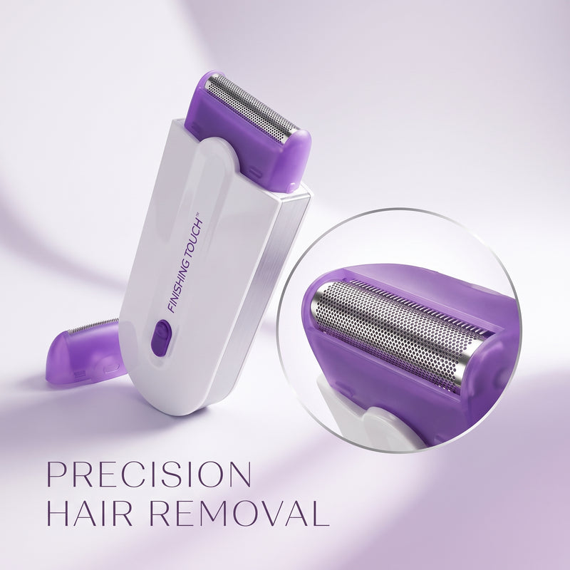 Finishing Touch Hair Remover for Women – Rechargeable Electric Facial & Body Shaver, Gentle Hair Removal for Face, Legs, Arms & Underarms