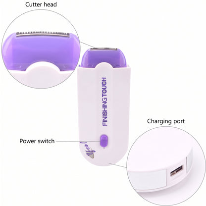 Finishing Touch Hair Remover for Women – Rechargeable Electric Facial & Body Shaver, Gentle Hair Removal for Face, Legs, Arms & Underarms