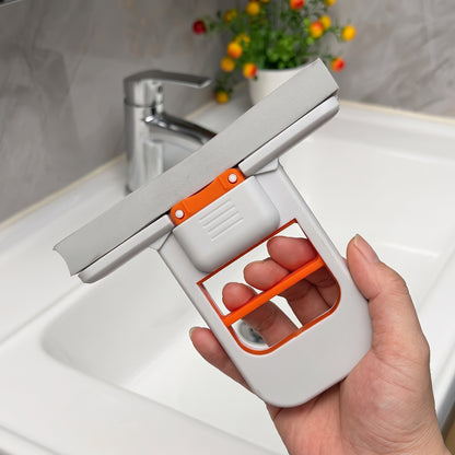 Foldable Mini Mop | Portable Wet & Dry Cleaning Mop | Self-Squeezing Compact Mop