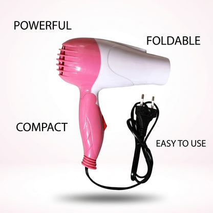 Nova Foldable Hair Dryer NV-1290 – 1000W Compact Hair Dryer with Foldable Handle for Quick Drying & Styling