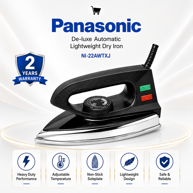 Panasonic De-luxe Automatic Lightweight Dry Iron NI-22AWTXJ